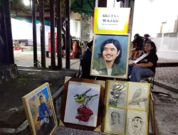 Seni Tak Pernah Berhenti: Kisah Aji, Pelukis Sketsa di Kajoetangan yang Menghidupkan Wajah-Wajah