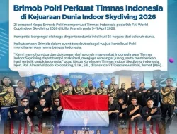 Hebat Kontingen Korp Brimob Polri Peringkat 7 Dunia, Indonesia Siap Jadi Tuan Rumah Kejuaraan Skydiving Asia