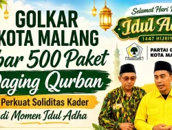 Idul Adha Jadi Momentum Golkar Kota Malang Rawat Basis dan Solidaritas