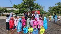 Damkar Kota Malang Edukasi Bahaya Kebakaran ke Ratusan Anak TK-KB di Malang