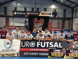Trend Juara! Tim Futsal UIBU Libas UM dan UNIBA, Juara EURO SOPERSOCCER City Playoff Pasuruan 2026