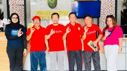 BRI Kepanjen Perkuat Sinergi dengan Pengadilan Agama Kabupaten Malang melalui Olahraga Bersama